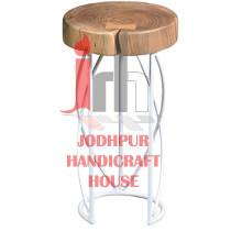 Wood Top Bar Stool